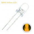 LED 5MM Transparent แสงสีเหลือง